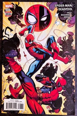 SPIDER-MAN/DEADPOOL #8 2016 MARVEL COMICS w/Bag+Board.