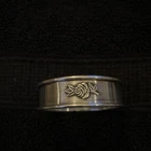 Antique STERLING SILVER Reed & Barton Rose Napkin Ring (1) Gorgeous!  Mint