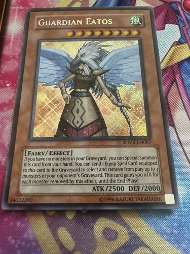 Yugioh Guardian Eatos Secret Rare SOVR-EN097 EN097 Stardust Overdrive