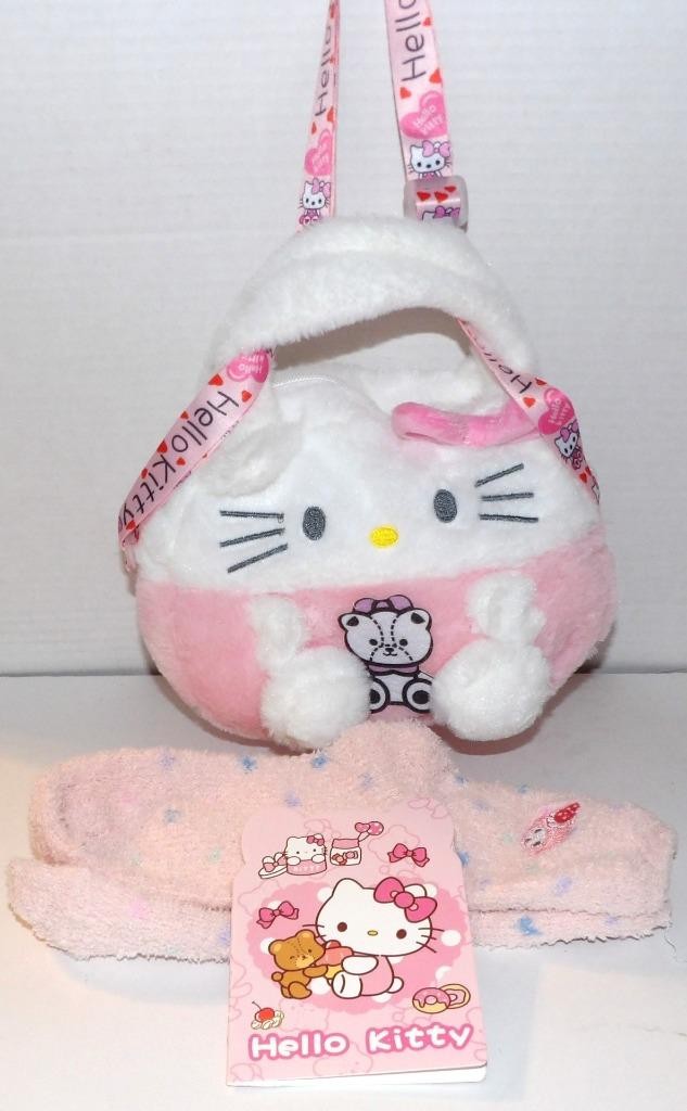Sanrio Pink HELLO KITTY HANDBAG with Socks Notebook #448