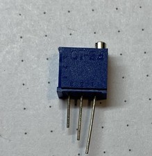 100 K Ohm, 10 %, 500 mW, Trimmer Pot, Cermet, 18.0 Turns, Top Adjust, 1 Each