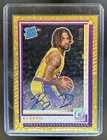 2025-26 Panini Donruss RJ Davis Auto Autograph Gold Rookie RC #/10 Lakers
