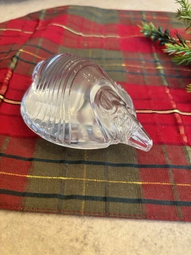 Rare Steuben David Dowler Glass Crystal Armadillo Figurine Paperweight