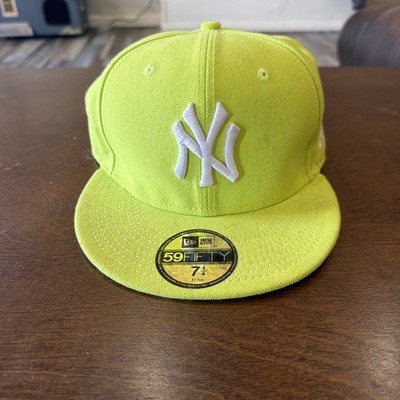 New Era 59FIFTY New York Yankees MLB Yellow Fitted Cap Size 7 1/4 P24