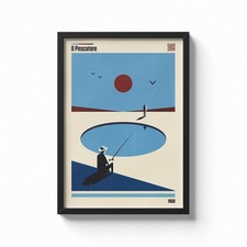 Poster FABRIZIO DE ANDRè - IL PESCATORE Stampa Fotografica Musica Italiana Decor