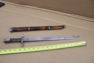 Japanese Bayonet Type 30 Arisaka WWll with wood sheath