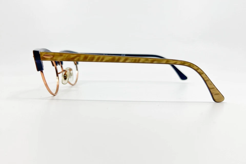 Ray-Ban RB3946-V Clubmaster Oval 8051 50-19-140 Gold Rose-Gold Blue Eyeglasses - Image 3 of 4