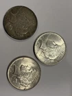 1922 Silver Peace Dollar $1 Coins Lot of 3 Business Strike 0.9 Fineness