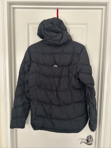 Kathmandu Duck Down 550 Black Hooded Puffer Jacket Size 12 Warm - Picture 3 of 3