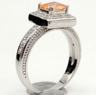 2CT  Padparadscha 925 Sterling Silver Ring Sz 6 U2-6 — photo 3