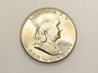 1952-D 50C FRANKLIN SILVER HALF DOLLAR GEM BU