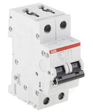 ABB System Pro M Compact S202M MCB, 2P, 6A Curve C - Mini Circuit Breaker
