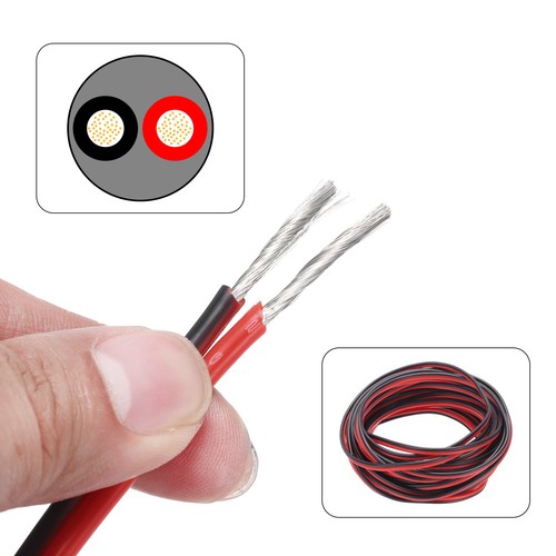 16 Gauge Wire 2 Conductor Electrical Wire 29.5FT Red Black Cable Tinned - Imagen 3 de 6
