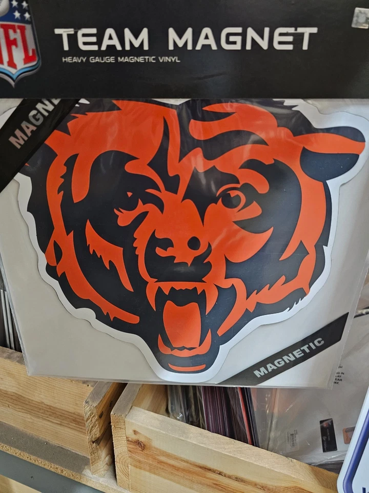 CHICAGO BEARS NFL FOOTBALL MAGNET CAR OFFICE 12 Inch Helmet NEW - Image 2 of 3