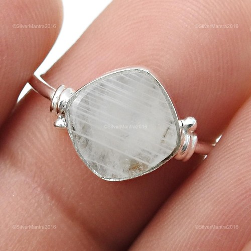 Pietra Lunare Arcobaleno Gemma Argento Sterling Massiccio Fascia Wife ...