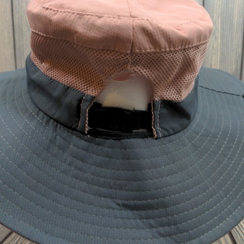 Surf Gear Sun Shade Wide Brim Beach Hat Pink Gray OSFM Unisex Breathable Outdoor - Picture 3 of 7