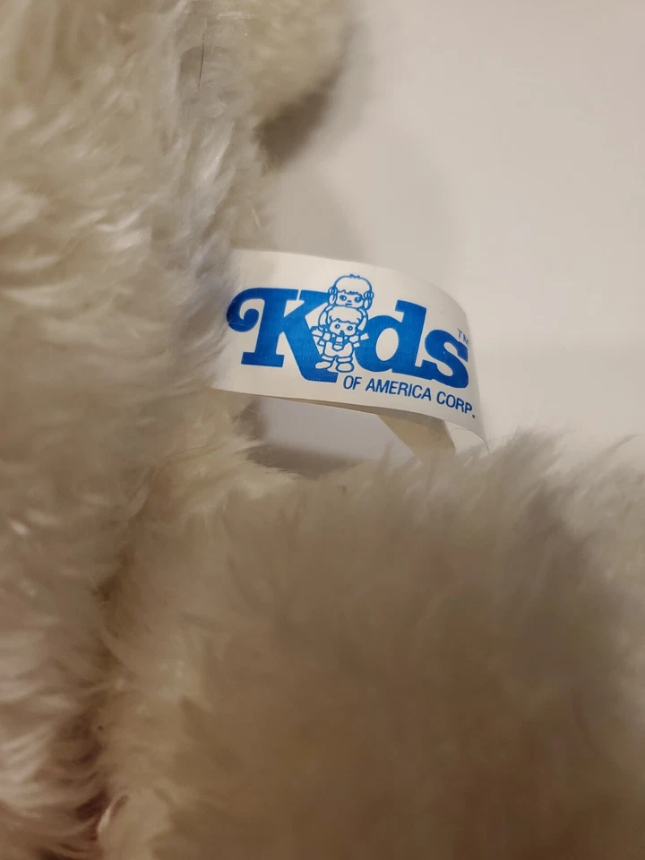 VTG EASTER Bunny Stuffed 19"Plush With Sweater Kids Of America 1999 Free Ship! - Image 4 of 4