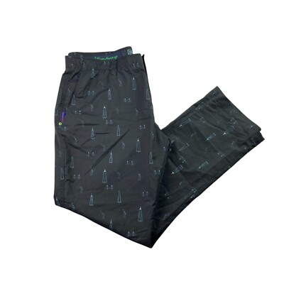 William Murray Men's NYC Skyline 5-Pocket Golf Pants Black   40x32