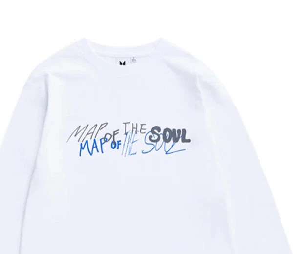 BTS Map Of the Soul Tour Long Sleeve T-shirt SIZE LARGE Official Merchandise