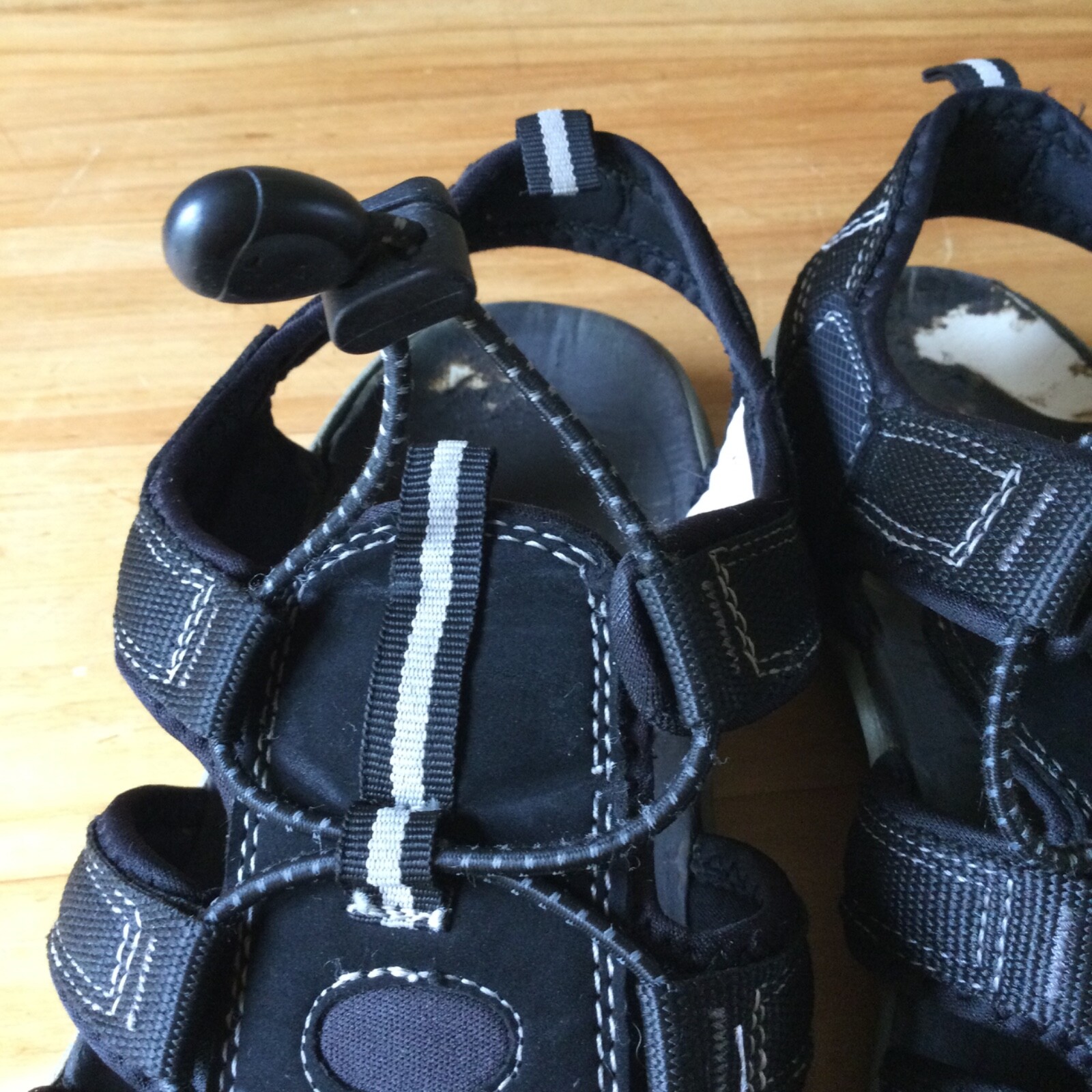 Mens Karrimor Dynagrip Sandals Trekking Walking Shoes Black Closed Toe