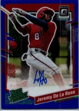 2023 #RPS-JR Jeremy De La Rosa Optic Rated Prospects Signatures Blue #/75