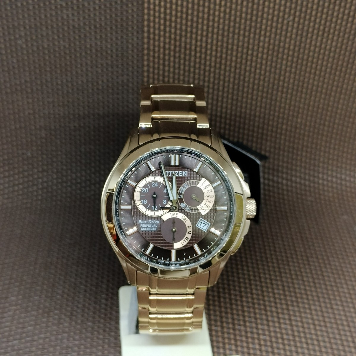 Citizen Eco-Drive BL8163-50X Brown Analog Gold Stainless Steel