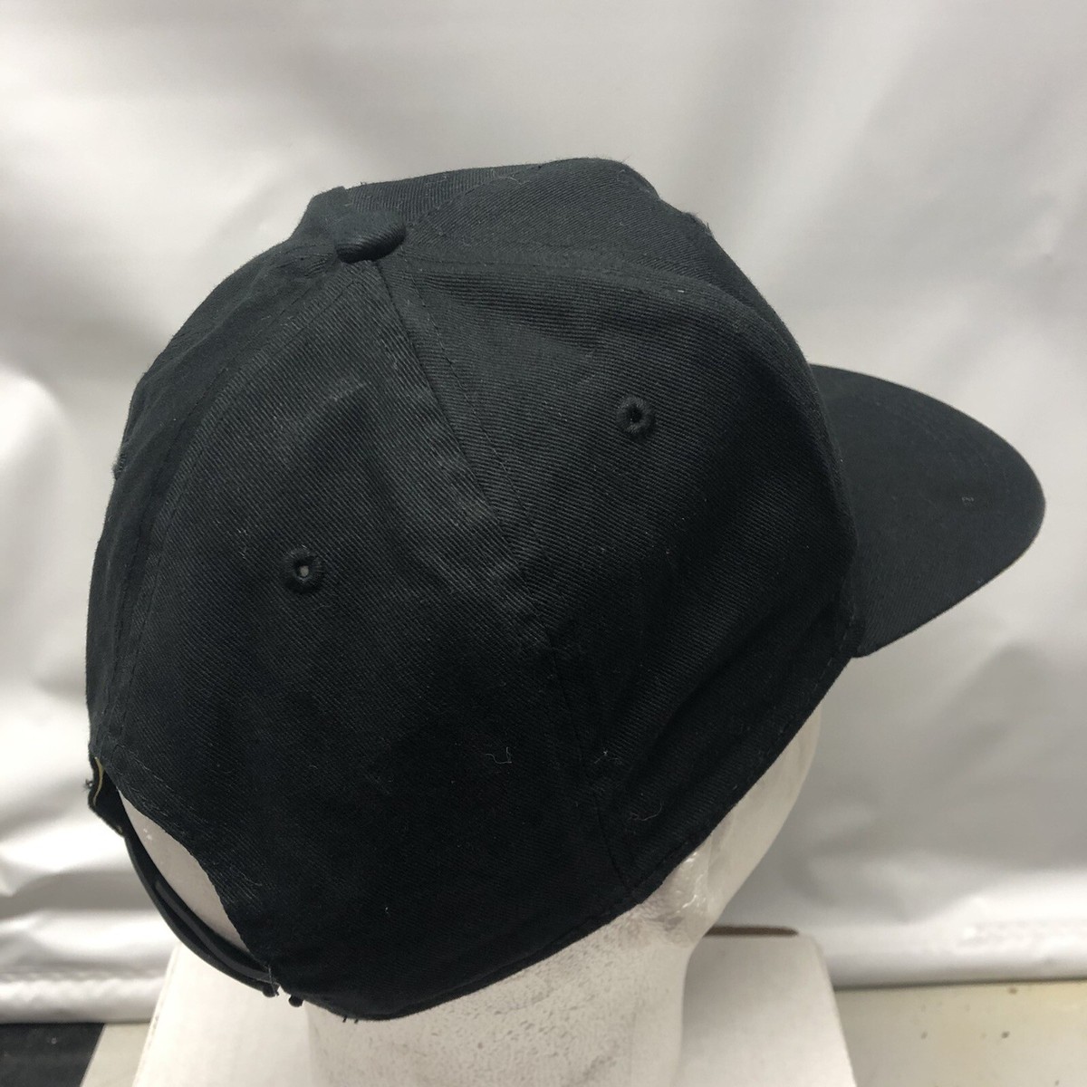 Pokémon Pikachu Snap Back Hat Adult One Size Black Embroidered