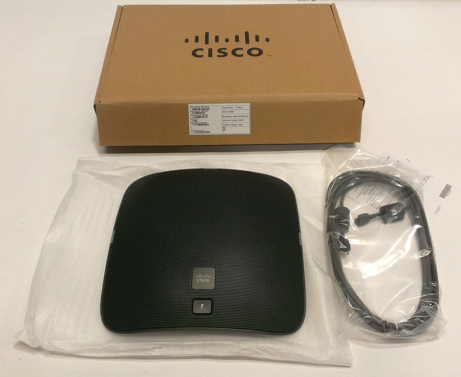 NEW CISCO CP8831DCK9 DAISY CHAIN CONFERENCE STATION VOIP PHONE CP