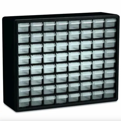 64 Drawer Small Parts Storage Cabinet Garage Organizer Home Office Arts Crafts