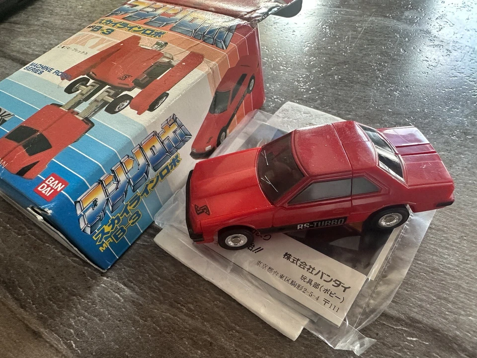 Máquina extremadamente rara Robo GOBOTS Mr B3/42 Skyline TAILPIPE 1986 Bandai sin usar, en caja Foto 3 de 3