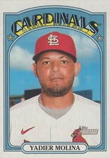 2021 Topps Heritage #17 Yadier Molina St Louis Cardinals {Box 22 D1}