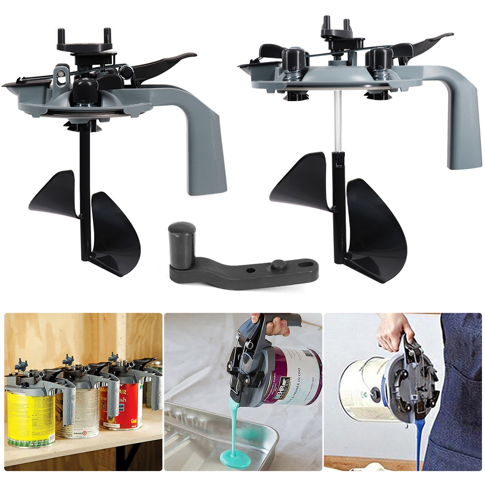 Mixing Mate Paint Lid Quart Size Paint Can Pour Spout Easy, Mess