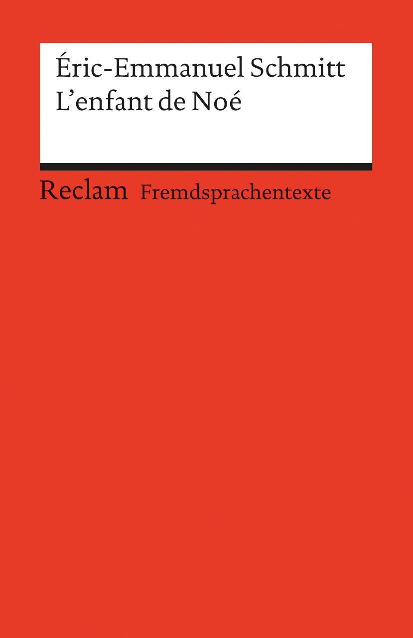 Thumbnail - L'enfant De Noé Éric-emmanuel Schmitt Taschenbuch Reclam