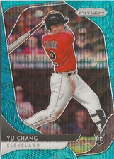 2020 Panini Prizm Yu Chang Blue Prizm SP RC #171 