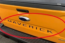 TAILGATE INSERTS LETTERS FOR 2022-2024 MAVERICK REAR RAISED EMBLEMS MATTE BLACK
