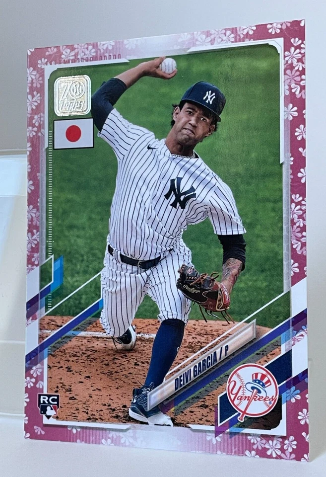 Deivi Garcia 2021 Topps Japan Edition 70/99 #212 Cherry Blossoms RC Yankees - Image 4 of 4