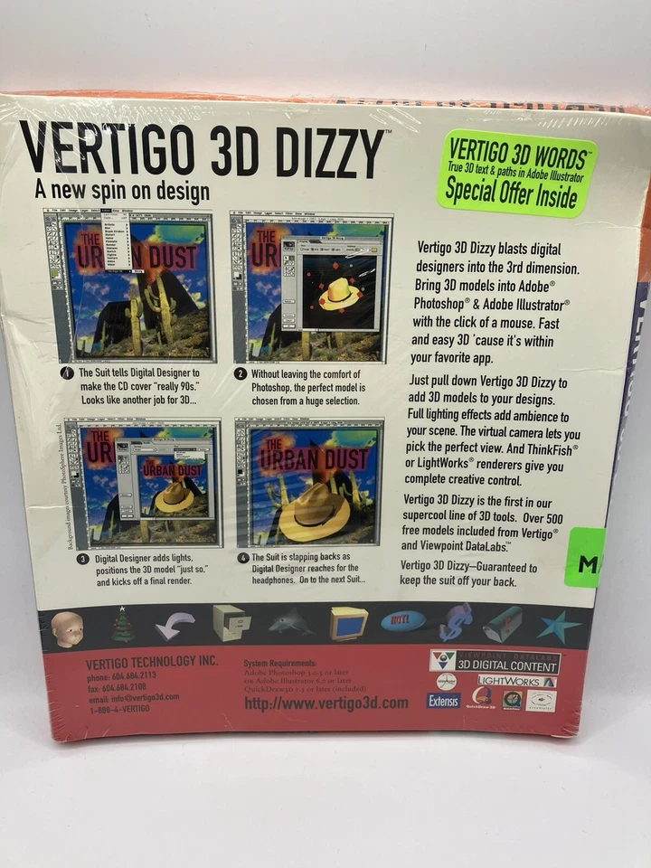 Vertigo 3D Dizzy A New Spin On Design for Adobe Photoshop & Illustrator On Mac - Image 2 of 2