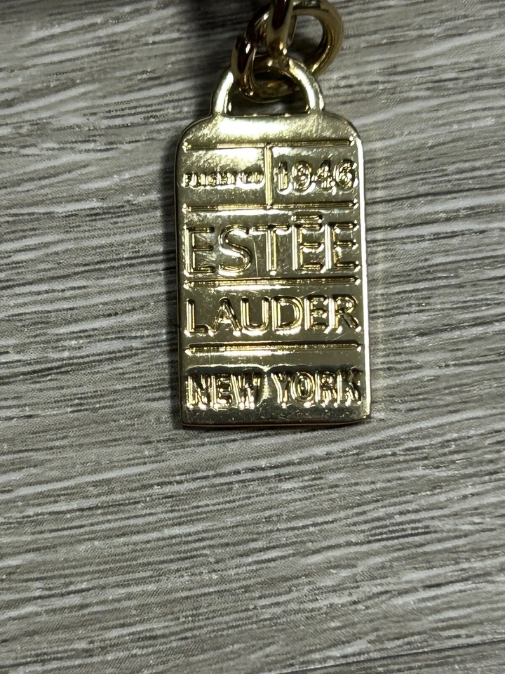 Bolso de Maquillaje Estée Lauder Para Mujer Bolso de Cosméticos Estampado Púrpura Bolso de Viaje Cremallera Foto 4 de 4