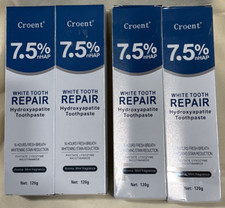Croent 7.5 nHAP White Tooth Repair Hydroxyapatite Toothpaste Lot Of 4