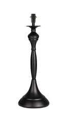 Table Lamp Messini Candlestick Matte Black Finish Base Only Elegant Modern