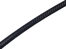 10Ft (3m) PTN0.75BK 3/4" (0.75") Black PET Flex Braided Expandable Sleeving USA