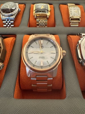 Zelos Bronze Aurora Field 42mm Grey MOP w/ Bronze Bracelet (NEW)