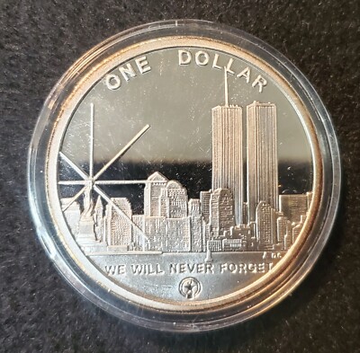 非売品！CELT&COBRA 2004 1st Anniversary JKT 2004 $1 World Trade Center Twin Freedom Towers Coin RECOVERY