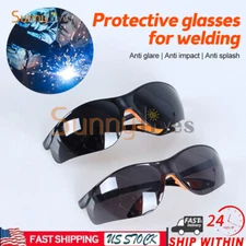 Welding Glasses UV Proof Safety Welding Lens Anti-Scratch Eye Protection Goggles