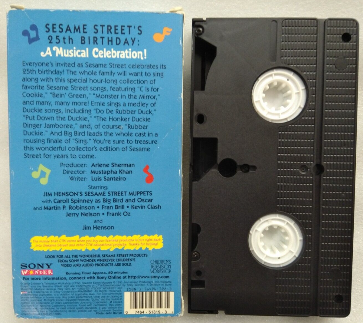 VHS Sesame Streets 25th Birthday: A Musical Celebration (VHS, 1993