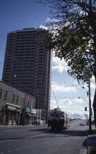 TTC Railroad Trolley Carlton Main St Station TORONTO ON Area 1972 Photo Slide