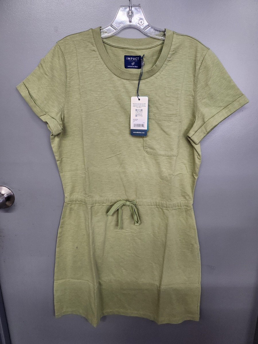 United By Blue Women's Organic T-Shirt Dress - Sage Green S | eBay