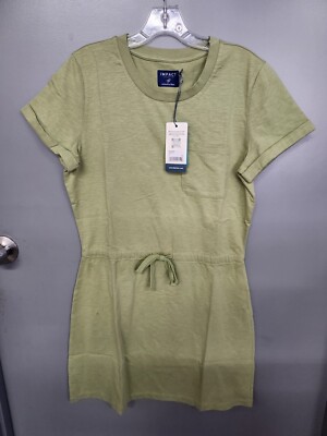 sage green t shirt dress Bodycon Collection Women's Olive Green Bandage Midi Dress, Polyester, High Neck, Pencil Style, Size M main image 0