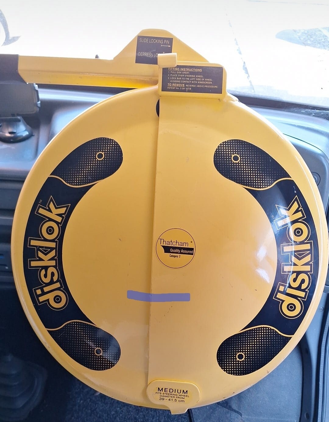 disc lock steering wheel Medium eBay