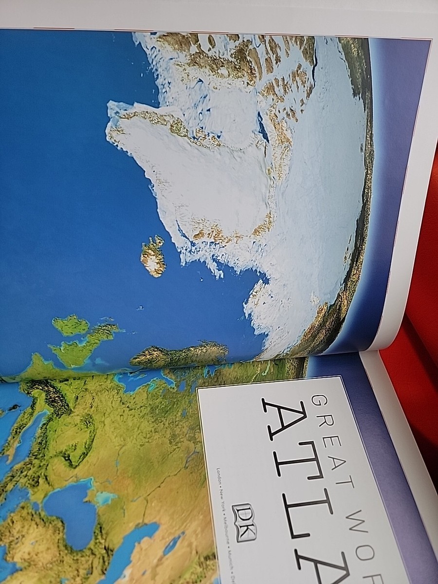 Great World Atlas by DK Publishing Large Hardcover 18